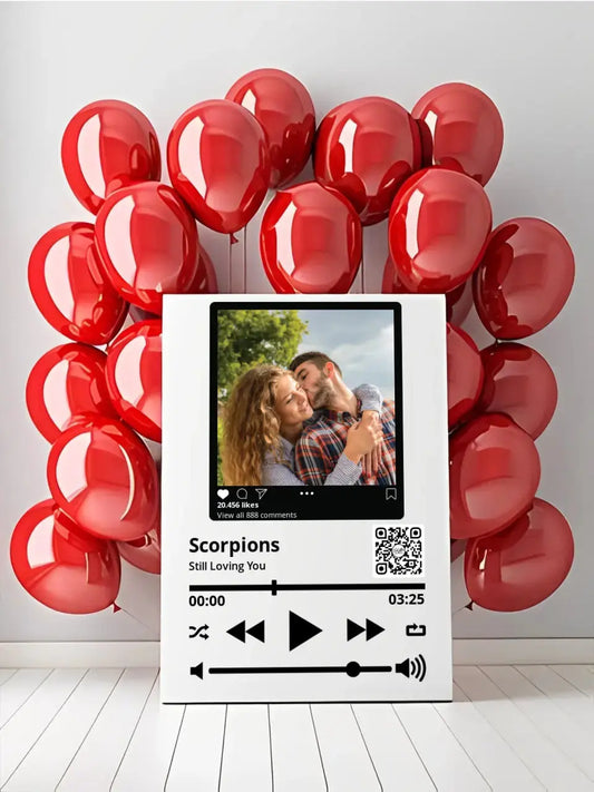 Personalizuotas "So Player + Instagram" muzikos grotuvas su jūsų nuotrauka ir daina ant drobės  Drobe -  dovanokis.lt