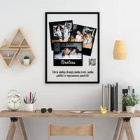 Personalizuotas "Besties" dizaino įrėmintas plakatas su jūsų nuotrauka ir tekstu  Posteris(Plakatas) -  dovanokis.lt