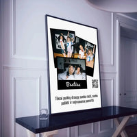 Personalizuotas "Besties" dizaino įrėmintas plakatas su jūsų nuotrauka ir tekstu  Posteris(Plakatas) -  dovanokis.lt