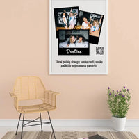 Personalizuotas "Besties" dizaino įrėmintas plakatas su jūsų nuotrauka ir tekstu  Posteris(Plakatas) -  dovanokis.lt