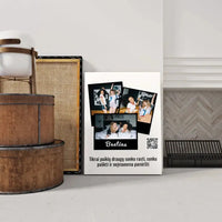 Personalizuotas "Besties" kūrinys ant drobės su jūsų nuotrauka ir tekstu  Drobe -  dovanokis.lt