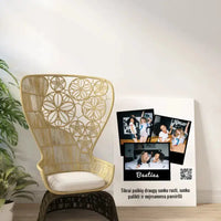 Personalizuotas "Besties" kūrinys ant drobės su jūsų nuotrauka ir tekstu  Drobe -  dovanokis.lt