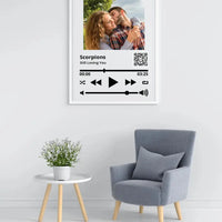 Personalizuotas "So Player" muzikos grotuvo įrėmintas plakatas su jūsų nuotrauka ir daina  Posteris(Plakatas) -  dovanokis.lt