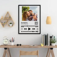 Personalizuotas "So Player" muzikos grotuvo įrėmintas plakatas su jūsų nuotrauka ir daina  Posteris(Plakatas) -  dovanokis.lt