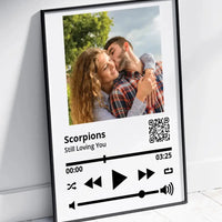 Personalizuotas "So Player" muzikos grotuvo įrėmintas plakatas su jūsų nuotrauka ir daina  Posteris(Plakatas) -  dovanokis.lt