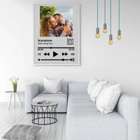 Personalizuotas "So Player" muzikos grotuvo įrėmintas plakatas su jūsų nuotrauka ir daina  Posteris(Plakatas) -  dovanokis.lt
