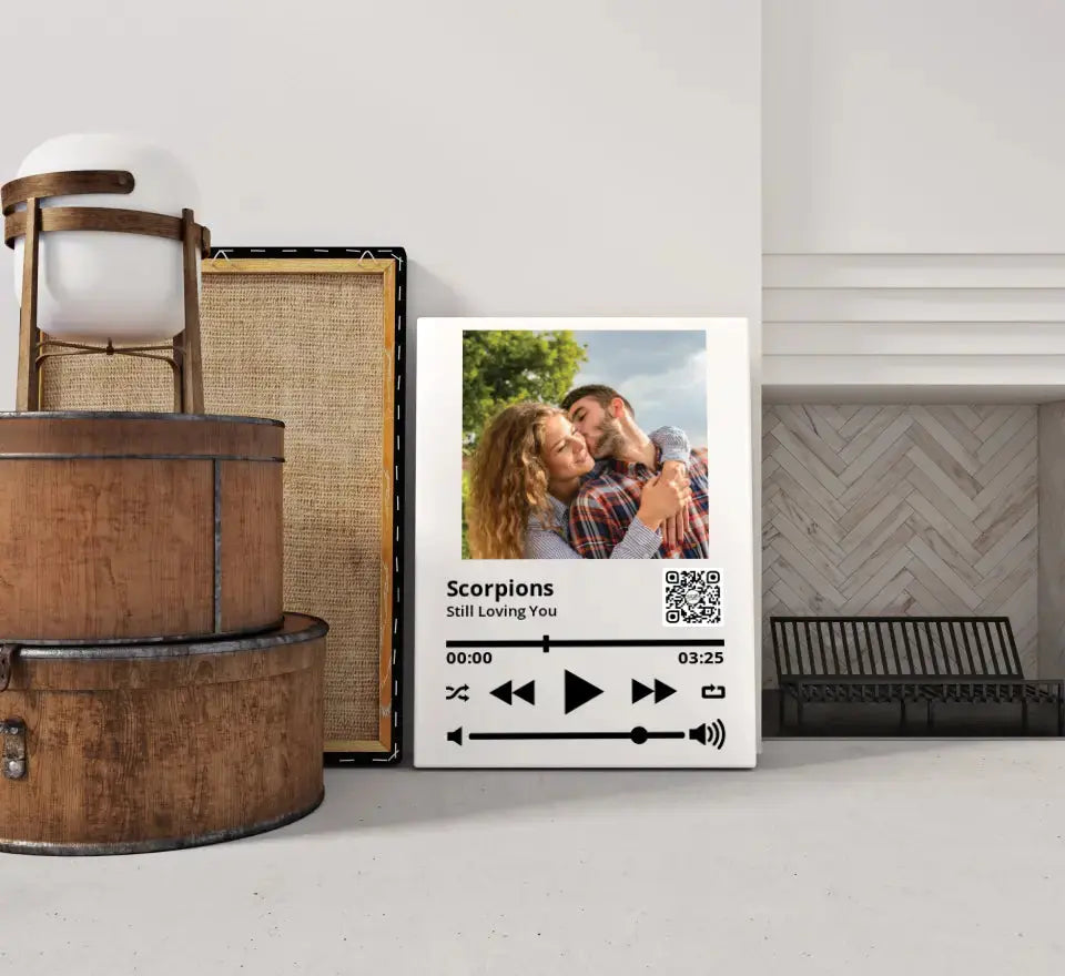 Personalizuotas "So Player" muzikos grotuvas su jūsų nuotrauka ir daina ant drobės  Drobe -  dovanokis.lt