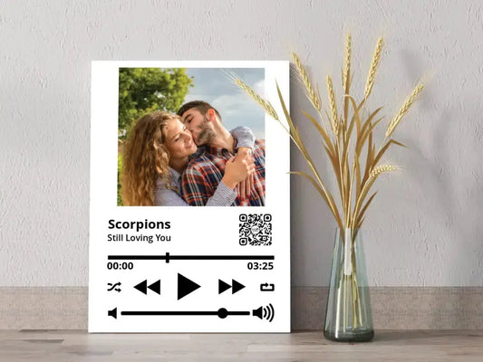 Personalizuotas "So Player" muzikos grotuvas su jūsų nuotrauka ir daina ant drobės  Drobe -  dovanokis.lt