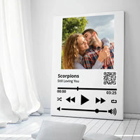 Personalizuotas "So Player" muzikos grotuvas su jūsų nuotrauka ir daina ant drobės  Drobe -  dovanokis.lt