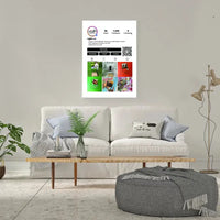 Personalizuotas "Instagram Profilio" dizaino kūrinys ant drobės su jūsų nuotraukomis  Drobe -  dovanokis.lt