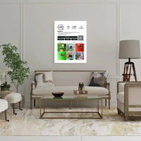 Personalizuotas "Instagram Profilio" dizaino kūrinys ant drobės su jūsų nuotraukomis  Drobe -  dovanokis.lt