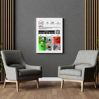 Personalizuotas "Instagram Profilio" dizaino kūrinys ant drobės su jūsų nuotraukomis  Drobe -  dovanokis.lt