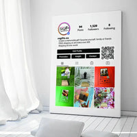 Personalizuotas "Instagram Profilio" dizaino kūrinys ant drobės su jūsų nuotraukomis  Drobe -  dovanokis.lt