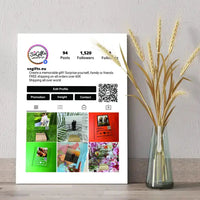 Personalizuotas "Instagram Profilio" dizaino kūrinys ant drobės su jūsų nuotraukomis  Drobe -  dovanokis.lt