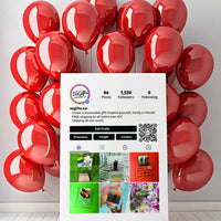 Personalizuotas "Instagram Profilio" dizaino kūrinys ant drobės su jūsų nuotraukomis  Drobe -  dovanokis.lt