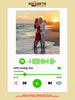 Personalizuotas Spotify muzikos grotuvo įrėmintas plakatas su jūsų nuotrauka, daina ir spotify kodu