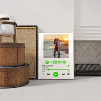 Personalizuotas Spotify muzikos grotuvas ant drobės su jūsų nuotrauka, daina ir spotify kodu  Drobe -  dovanokis.lt