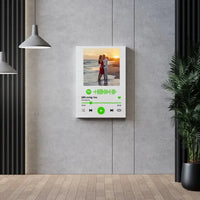 Personalizuotas Spotify muzikos grotuvas ant drobės su jūsų nuotrauka, daina ir spotify kodu  Drobe -  dovanokis.lt