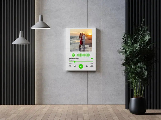 Personalizuotas Spotify muzikos grotuvas ant drobės su jūsų nuotrauka, daina ir spotify kodu  Drobe -  dovanokis.lt