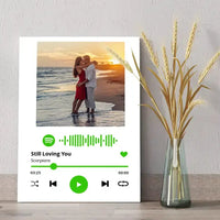 Personalizuotas Spotify muzikos grotuvas ant drobės su jūsų nuotrauka, daina ir spotify kodu  Drobe -  dovanokis.lt