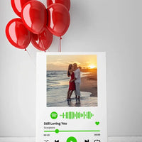 Personalizuotas Spotify muzikos grotuvas ant drobės su jūsų nuotrauka, daina ir spotify kodu  Drobe -  dovanokis.lt