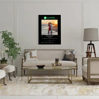 Personalizuotas Lovetify muzikos grotuvas ant drobės su jūsų nuotrauka ir daina  Drobe -  dovanokis.lt