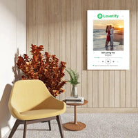 Personalizuotas Lovetify muzikos grotuvas ant drobės su jūsų nuotrauka ir daina  Drobe -  dovanokis.lt