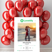 Personalizuotas Lovetify muzikos grotuvas ant drobės su jūsų nuotrauka ir daina  Drobe -  dovanokis.lt