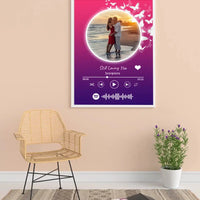 Personalizuotas Spotify muzikos grotuvo įrėmintas plakatas su jūsų nuotrauka, daina ir spotify kodu  Posteris(Plakatas) -  dovanokis.lt