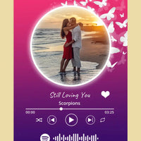 Personalizuotas Spotify muzikos grotuvas ant drobės su jūsų nuotrauka, daina ir spotify kodu  Drobe -  dovanokis.lt