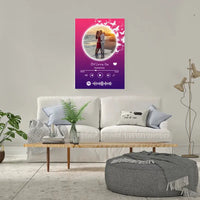 Personalizuotas Spotify muzikos grotuvas ant drobės su jūsų nuotrauka, daina ir spotify kodu  Drobe -  dovanokis.lt