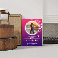 Personalizuotas Spotify muzikos grotuvas ant drobės su jūsų nuotrauka, daina ir spotify kodu  Drobe -  dovanokis.lt