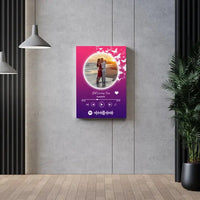 Personalizuotas Spotify muzikos grotuvas ant drobės su jūsų nuotrauka, daina ir spotify kodu  Drobe -  dovanokis.lt