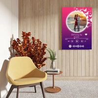 Personalizuotas Spotify muzikos grotuvas ant drobės su jūsų nuotrauka, daina ir spotify kodu  Drobe -  dovanokis.lt