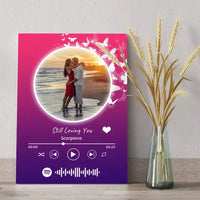 Personalizuotas Spotify muzikos grotuvas ant drobės su jūsų nuotrauka, daina ir spotify kodu  Drobe -  dovanokis.lt