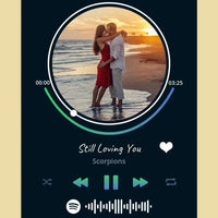 Personalizuotas Spotify muzikos grotuvas ant drobės su jūsų nuotrauka, daina ir spotify kodu  Drobe -  dovanokis.lt