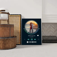 Personalizuotas Spotify muzikos grotuvas ant drobės su jūsų nuotrauka, daina ir spotify kodu  Drobe -  dovanokis.lt