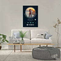 Personalizuotas Spotify muzikos grotuvas ant drobės su jūsų nuotrauka, daina ir spotify kodu  Drobe -  dovanokis.lt