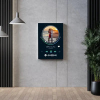 Personalizuotas Spotify muzikos grotuvas ant drobės su jūsų nuotrauka, daina ir spotify kodu  Drobe -  dovanokis.lt