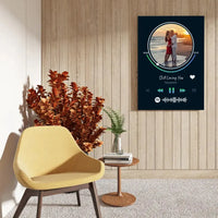 Personalizuotas Spotify muzikos grotuvas ant drobės su jūsų nuotrauka, daina ir spotify kodu  Drobe -  dovanokis.lt