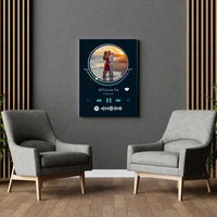 Personalizuotas Spotify muzikos grotuvas ant drobės su jūsų nuotrauka, daina ir spotify kodu  Drobe -  dovanokis.lt