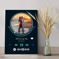 Personalizuotas Spotify muzikos grotuvas ant drobės su jūsų nuotrauka, daina ir spotify kodu  Drobe -  dovanokis.lt