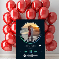 Personalizuotas Spotify muzikos grotuvas ant drobės su jūsų nuotrauka, daina ir spotify kodu  Drobe -  dovanokis.lt