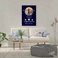 Personalizuotas Spotify muzikos grotuvas ant drobės su jūsų nuotrauka, daina ir spotify kodu  Drobe -  dovanokis.lt