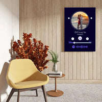 Personalizuotas Spotify muzikos grotuvas ant drobės su jūsų nuotrauka, daina ir spotify kodu  Drobe -  dovanokis.lt