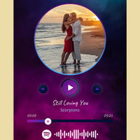 Personalizuotas Spotify muzikos grotuvas ant drobės su jūsų nuotrauka, daina ir spotify kodu  Drobe -  dovanokis.lt