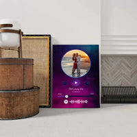 Personalizuotas Spotify muzikos grotuvas ant drobės su jūsų nuotrauka, daina ir spotify kodu  Drobe -  dovanokis.lt