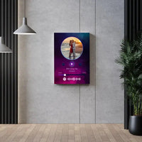 Personalizuotas Spotify muzikos grotuvas ant drobės su jūsų nuotrauka, daina ir spotify kodu  Drobe -  dovanokis.lt