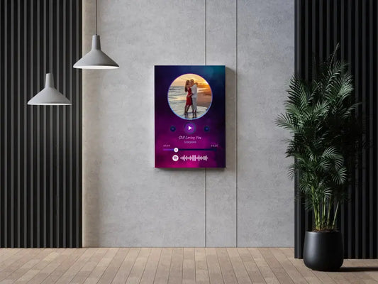 Personalizuotas Spotify muzikos grotuvas ant drobės su jūsų nuotrauka, daina ir spotify kodu  Drobe -  dovanokis.lt