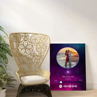 Personalizuotas Spotify muzikos grotuvas ant drobės su jūsų nuotrauka, daina ir spotify kodu  Drobe -  dovanokis.lt